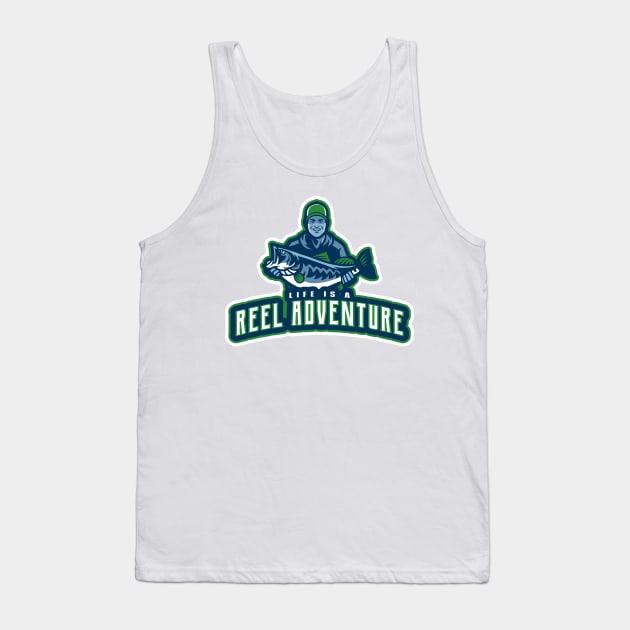 Life is a Reel Adventure Tank Top by JonTee